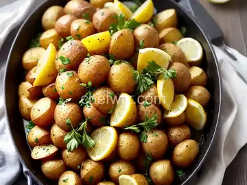 Tuscan Roasted Potatoes & Lemon