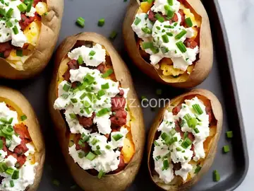 Twice-Baked Potatoes with Goat Cheese and Chives