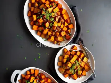 Twice-Roasted Sweet Potatoes With Hot Honey