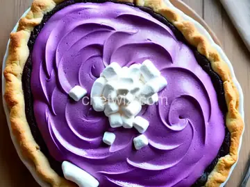 Ube Pie With Marshmallow Whip