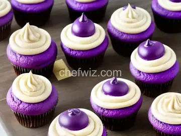 Ube cupcakes