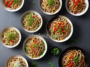 Udon With Stir-Fried Peppers and Onions