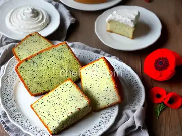 Ukrainian Sour Cream Poppy Seed Cake