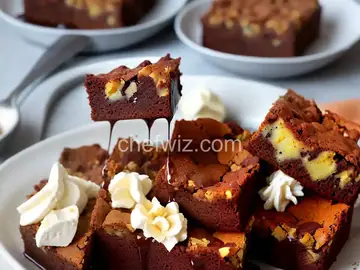 Ultimate Brownie Bread Pudding with Coconut Chunks