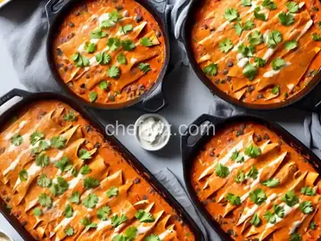 Ultimate Creamy Chicken Enchiladas