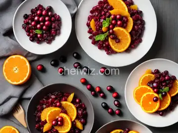 Uncooked Cranberry and Orange Relish