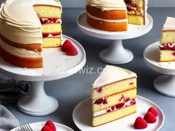 Vanilla-Buttermilk Layer Cake With Orange Frosting and Raspberries