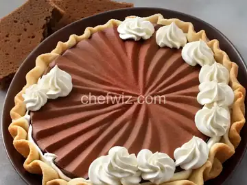 Vanilla Cream and Chocolate Wafer Pie