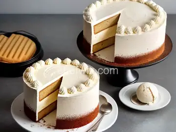 Vanilla Malted Ice Cream Cake