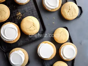 Vanilla Whoopie Pies with Marshmallow Filling
