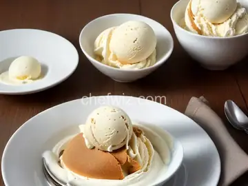 Vanilla ice cream with lactaid