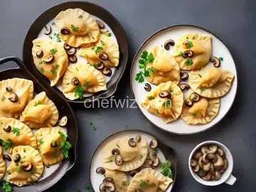 Vareniki (Pierogi) with Potatoes and Mushrooms