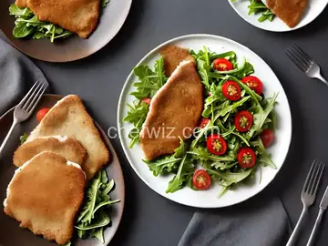 Veal Milanese with Arugula Salad Recipe
