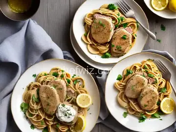 Veal Scaloppini with Lemon Cream Sauce