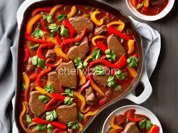 Veal and Peppers Recipe | Cook the Book