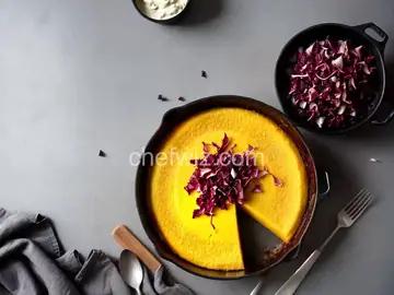 Vegan Baked Polenta with Radicchio