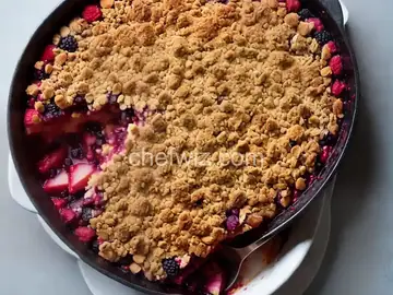 Vegan Berry and Apple Crumble