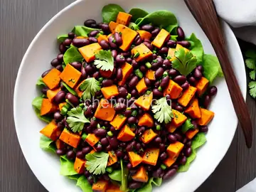 Vegan Black Bean and Sweet Potato Salad