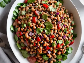 Vegan Black Eyed Pea Salad with Cilantro