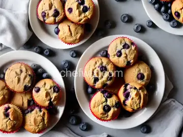 Vegan Blueberry Muffins with Applesauce
