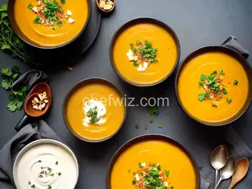 Vegan Butternut Squash Soup with Almond Milk