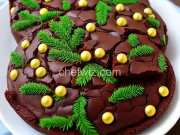 Vegan Christmas Tree Brownies