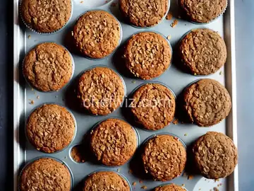Vegan Rhubarb Bran Muffins