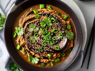 Vegan Sesame Miso Eggplant