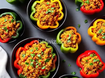 Vegan Stuffed Peppers with Rice