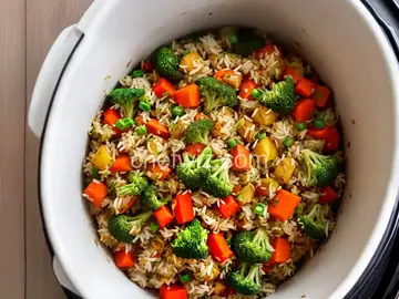 Vegetable Rice Pilaf in the Rice Cooker