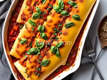Vegetable Stuffed Cannelloni