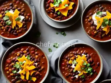 Vegetarian Black Bean Chili with Orange and Cumin