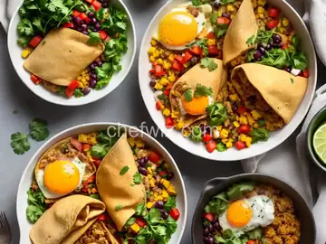 Vegetarian Breakfast Burritos