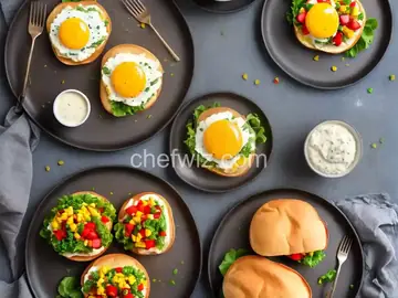 Vegetarian Breakfast Sandwiches