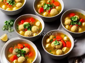 Vegetarian Matzo Ball Soup