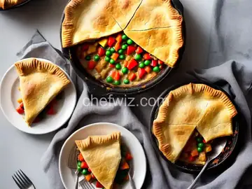 Vegetarian Pot Pie with Puff Pastry Crust