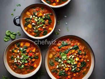Vegetarian Pumpkin Spinach Chili
