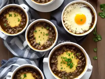 Vegetarian Stout French Onion Soup