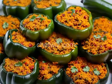 Vegetarian Stuffed Green Peppers