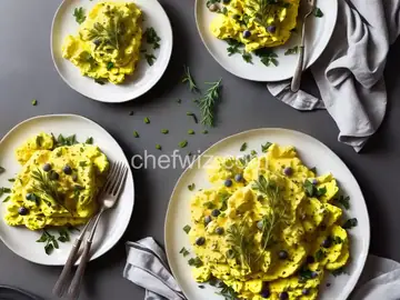 Velvet Scrambled Eggs with Fresh Herbs