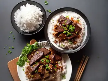 Venison Tips and Rice