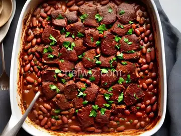 Venison and Barbequed Bean Bake