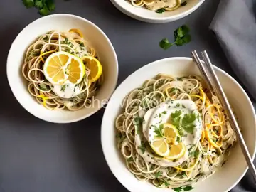 Vermicelli with Lemon Cream Sauce
