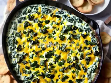 Veronica's Hot Spinach, Artichoke and Chile Dip