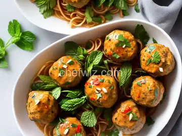 Vietnamese-Style Chicken Meatballs With Ginger and Mint Recipe