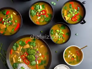 Vietnamese Style Vegetarian Curry Soup