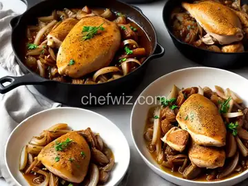 Vinegar-Braised Chicken and Onions