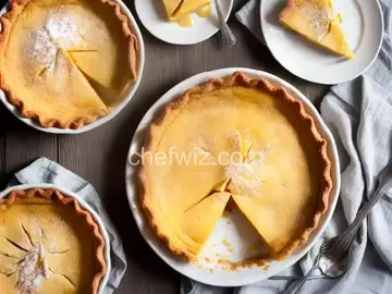 Warm Apple Buttermilk Custard Pie