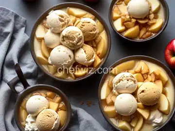 Warm Apples and Ice Cream