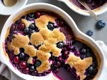 Warm Blueberry Cobbler